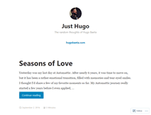 Tablet Screenshot of justhugo.com
